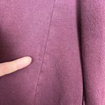 XCVI  Sweatshirt Jacket Womens Medium Wine‎ Full Zip Up Pleated Cotton Pockets M Photo 9