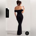 Bardot ANISA BLACK HALTER NECK  MAXI DRESS WITH THIGH SPLIT Photo 1