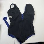 Athena Sz 12 Swimsuit Cabana Solids Cross Strap One Piece Soft Cups Navy Women’s Blue Photo 6