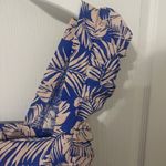 Anthropologie NWOT  By Together Blue and Pink Leaf Print Blouse Photo 2