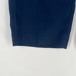 Madewell  Wide Leg Cropped Pants Navy Blue‎ Elastic Waist Pockets Womens Photo 2