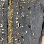 Coldwater Creek  small Denim Bead Sequin Jacket Photo 2