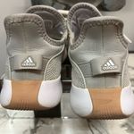 Adidas  Light Gray and White Athletic Shoes Photo 2