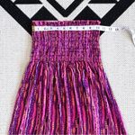 COOGI Multicolor Smocked Strapless Maxi Dress Small Photo 2