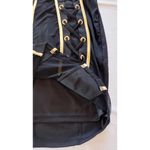 ENTRY Long Sleeve Lace Up Detail Black Dress size Large NWT Photo 14