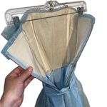 Vintage 50s Fit Flare Ice Blue tea length gown dress princess cinderella costume Photo 8