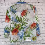 🎓 Vintage Sea Suns Floral Button Up Sheer Coverup Size XS Photo 1