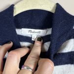 Madewell  Ashbury Kelsey Stripe Mock Neck Sweater Merino Wool Alpaca Blend Photo 5