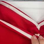 Jasmine BRIDESMAID Strapless Midi Dress Sz 14 Red Valentine's Day Sheer Prom Photo 3