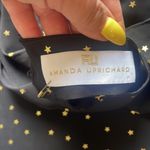 Amanda Uprichard Choker Cold Shoulder Ruffle Top Black Stars Small Photo 4