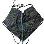 PaperMoon Y2K Disco Diva  Shimmering Glitter Iridescent Fairy Clubwear Halter Top Photo 8