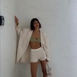 Jacquemus Le Shorts Arancia in Off-White 38 Medium New Womens Knit Bottoms Photo 11