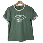 Dazy Green Climb The Mountain Green Ribbed Camp Short Sleeve T Photo 0