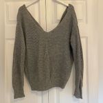 Cotton Emporium Gray low back twist chunky sweater from Size Small Photo 3