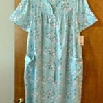 White Stag  Sleepwear Nightgown Hearts Overall Print Heart House Coat NWT Size XL Photo 0