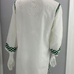 Embroidered Cover Up Tunic Top or Dress Green Size M Photo 4