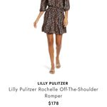 Lilly Pulitzer Like New  Rochelle Off-The-Shoulder Romper Dress Size XS Photo 1