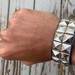 2 PCs Punk PU leather studded Bracelets Photo 3