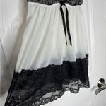 Victoria's Secret Black/White Lace Teddy Sheer Babydoll Size M Photo 1