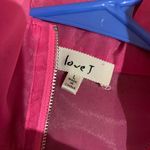 Love j - Hot Pink Sheer Half zip pullover Photo 2