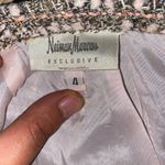 Neiman Marcus  Vintage Y2k 90s Pink Tan Tweed Wool Blend Pencil Skirt Size 4 Photo 4