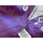 Bob Mackie Wearable Art Women's 2X Linen Blend Purple 2 pc Jacket & Tank Cutouts Photo 10
