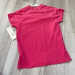 AMO Raglan Tee NWT cap sleeve distressed womens Pink (xsmall) casual bright Size XS Photo 3