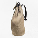 Y2K Susan Gail Tan Woven Straw Tote Shoulder Bag Brown Trim Boho Chic Purse Photo 4