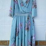 Ted Baker London Dannyel hankerchief mint fairycore dress Sz 3/12 Blue Photo 0