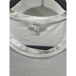 ALC Frank A.L.C. Women's White Cassandra Puff Sleeve Cotton T-Shirt Top Size S Photo 3