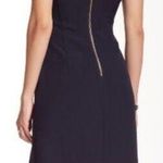 Eliza J  Black Sleeveless‎ Sheath Fit And Flare Pleated Cutout Mini Dress Photo 1