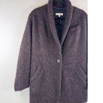 IRO Womens Blazer Burgundy Rafa One Button Oversized Alpaca Wool Jacket 36 Small Photo 6