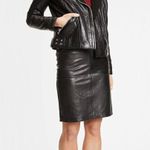 Mauritius Gila lamb leather faux sherpa lined motorcycle jacket size US 6 small Photo 16