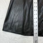 ZARA  Faux Leather Shirt Dress Puff Sleeve Button Front XS‎ Photo 2
