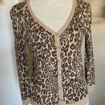 Worthington Leopard Print Cardigan Sweater Photo 0