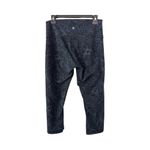 Lululemon  Wunder Under Crop 21” Leggings Size 10 Nouveau Mach Blue Black Floral Photo 2