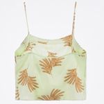 ZARA  New Women Sleeveless Linen Blend Embroidered Lingerie Top Size Large Photo 2