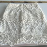 Alt. B Crochet Lace overlay mini skirt waist 26, length 16 Photo 2