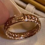 Fendi Baguette Metal Oro Rosa Ring Size M Photo 3