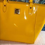 Dooney & Bourke  Bright Yellow Patent Leather Tote Bag Photo 1