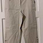 Karen Scott  Tummy Control Comfort Waist Khaki Capri Photo 0