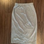 Eileen Fisher Womens  Ponte Knit Stretch Pencil Straight Skirt Elastic Gray Small Photo 2