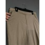 Christopher & Banks Christopher Banks Pants Easy Fit Lightweight Comfort Stretch Tan Striped 12 Photo 2