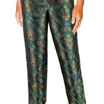 Maeve  x Anthropologie Melyssa Floral Metallic Tapestry Trouser Pant Womens Small Photo 0
