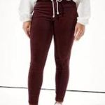 American Eagle Burgundy skinny corduroy pants size 6 Photo 1