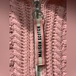 Scotch & Soda Maison Scotch Pink Chunky Knit Funnel Half-Zip Anorak Sweater XS Photo 4