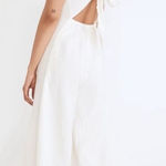 Madewell NWT  Size Large NF563 Lightestspun Tie Back Cover Up Jumpsuit Lighthouse Photo 0