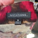 Notations  Floral Zip Jacket Vintage Style Photo 5