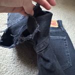 Levi's 501 Levi’s Shorts Black Denim Distressed Photo 6