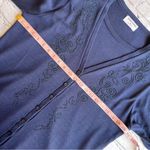 Alfred Dunner  Layered Look Knit Top Made in USA Blue Medium Photo 4